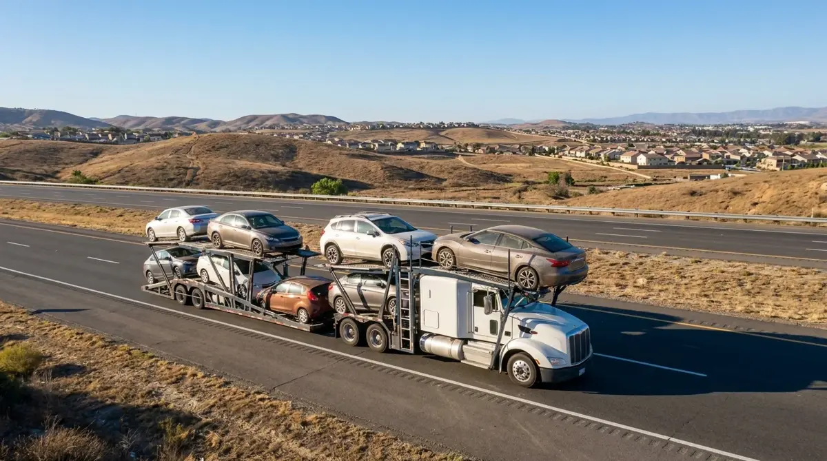 Auto transport car carrier in Moreno Valley, CA — vehicle shipping services